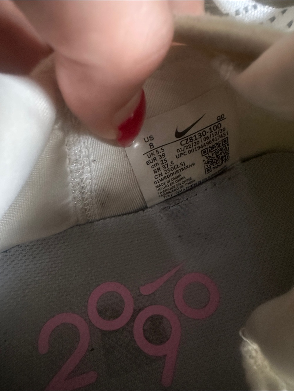 Nike Women's Airmax 2090 Cream, Pink, Purple - Picture 11 of 11